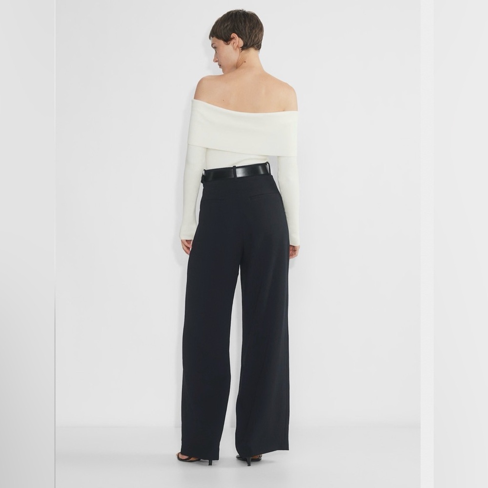 Aritzia Wilfred Nola Sweater in Light Birch Size L Wonder Yarn Slim‎ Fit Winter - Picture 2 of 11